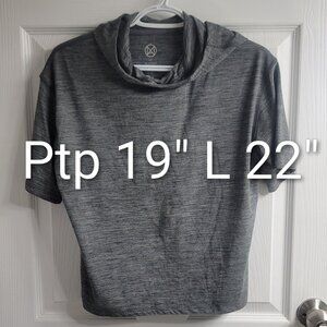 #343 FREE w Purchase Hooded Grey Crop Top